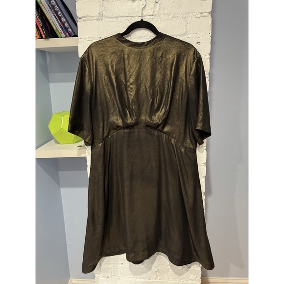 EUC ModCloth Emily and Fin Bronze‎ Metallic Dress Size XXL - Picture 1 of 9